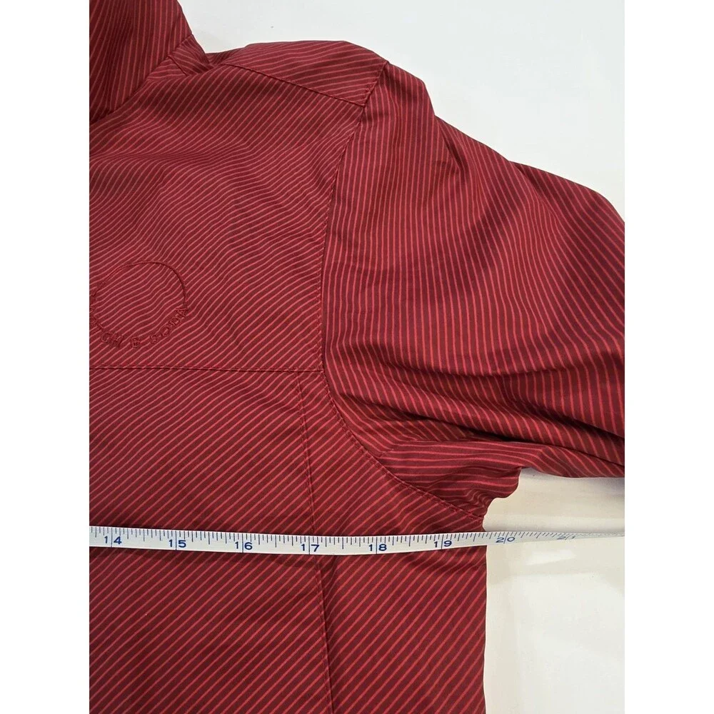 Scotch & Soda Men's Reversible High Neck Full Zip Jacket Overcoat Red Cream $200